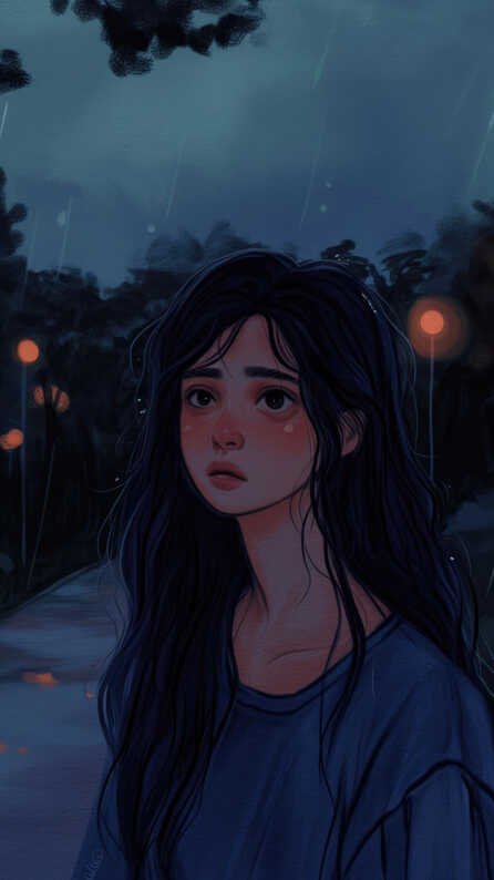 alone_girl_mobile_wallpaper